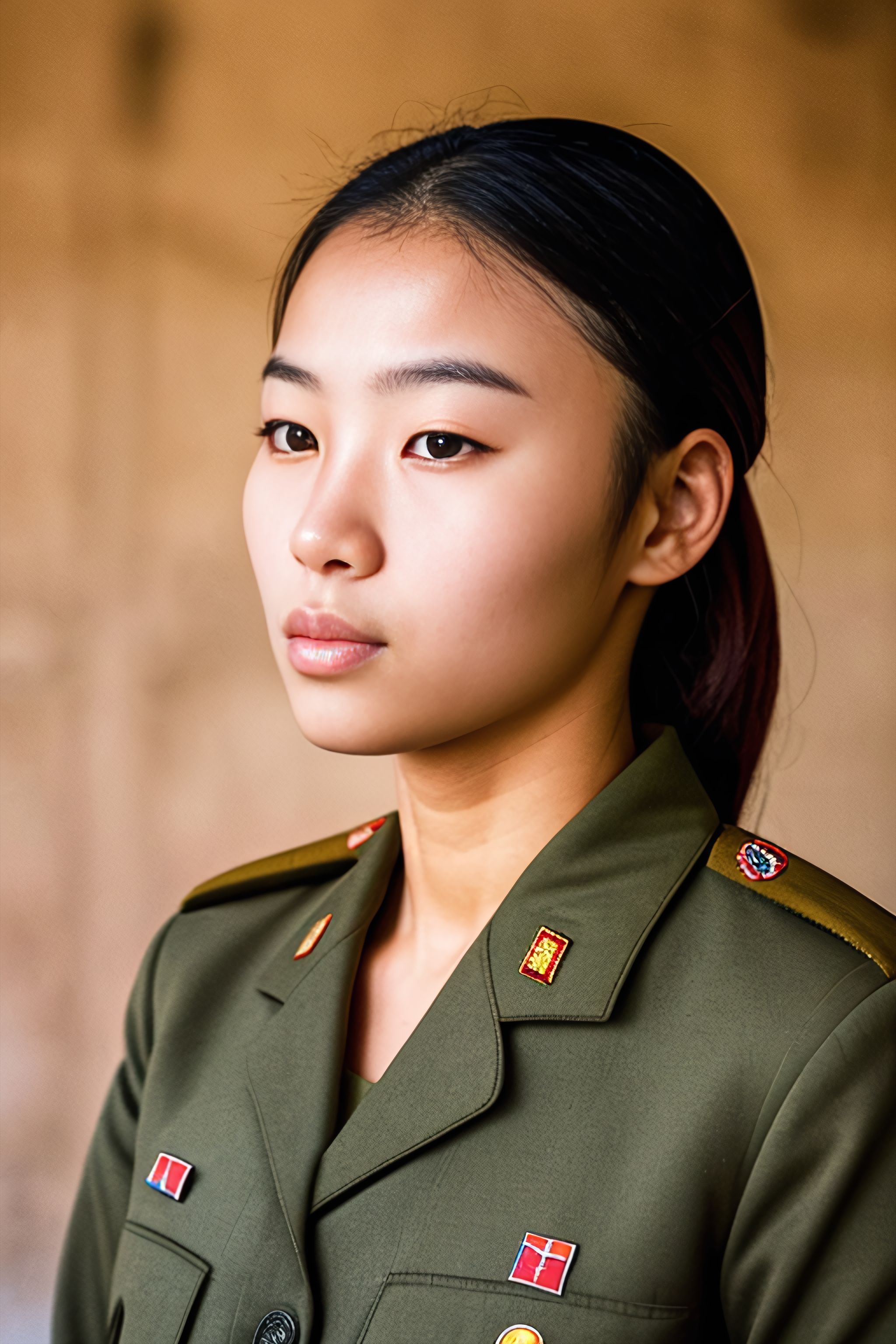 Portrait generated with Stable Diffusion.